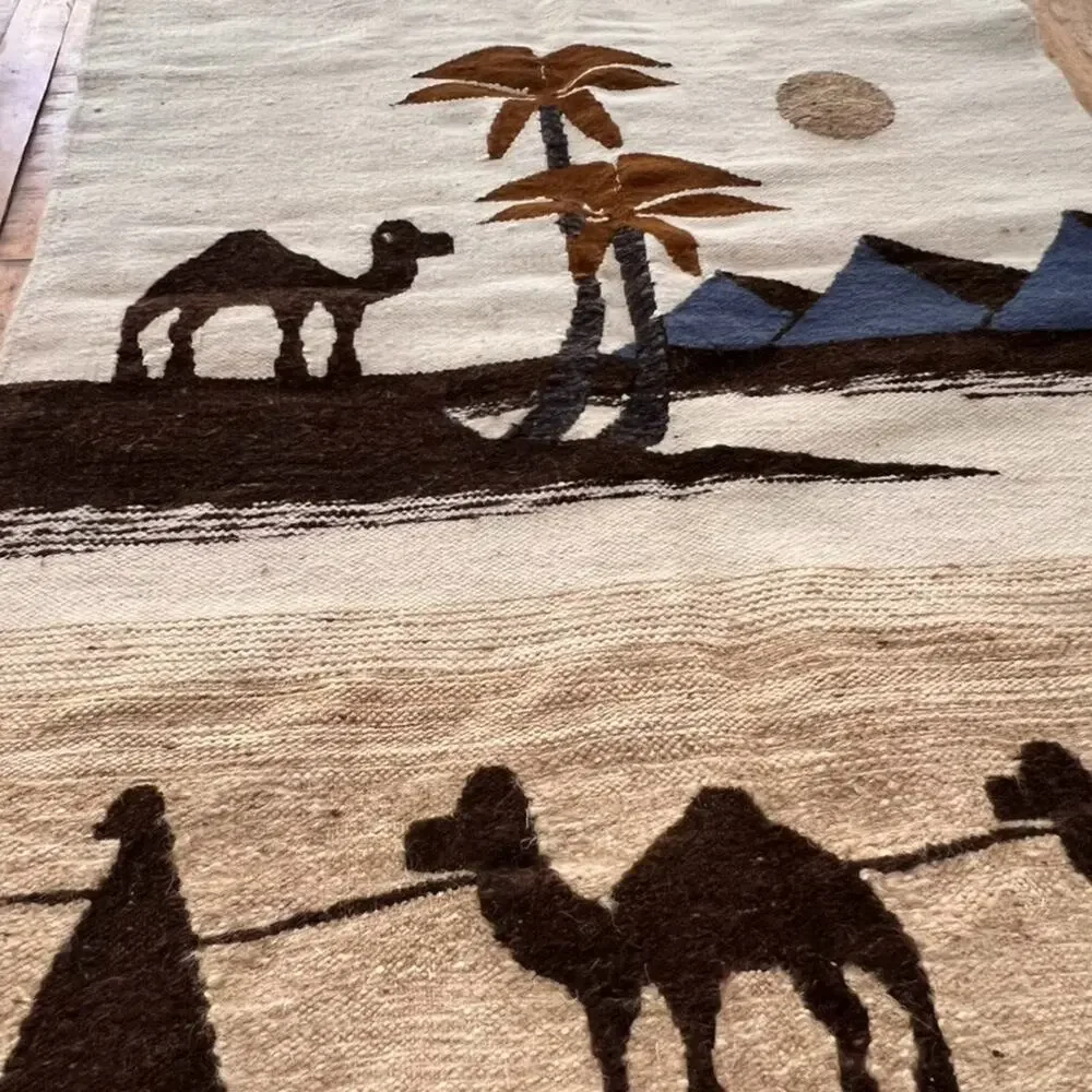 Egyptian Hand woven Rug 47 x 30